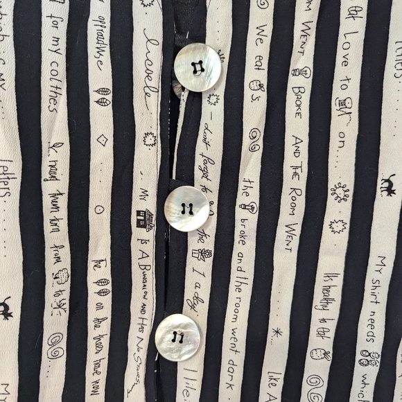 Vintage Homemade vest XL cute sayings on the fabric one of a kind teacher core - Picture 4 of 9